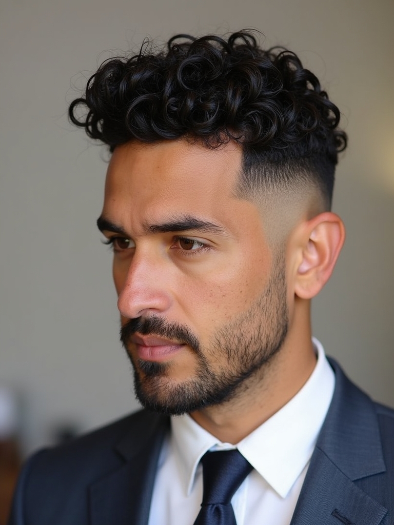 Hairstyles For Men Curly Hair: The Classic Taper