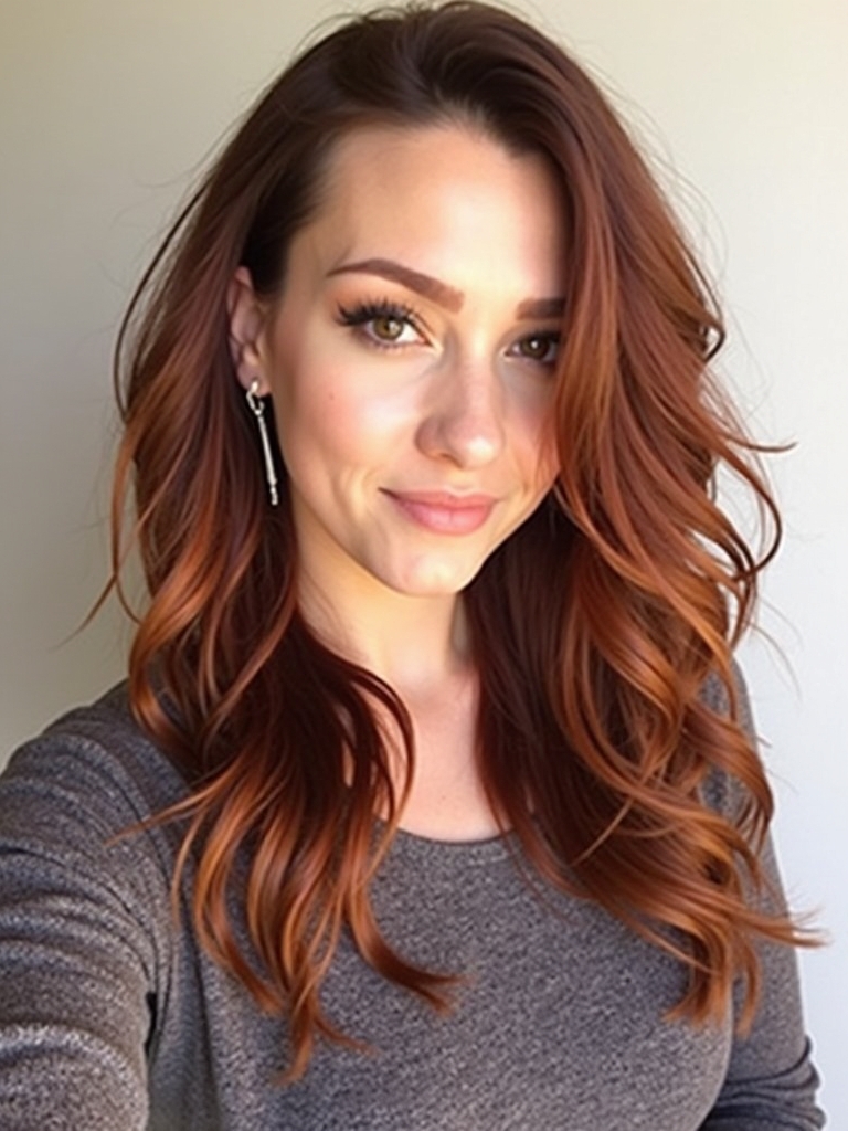 Edgy Hair Color Ideas Copper: Copper with Dark Lowlights