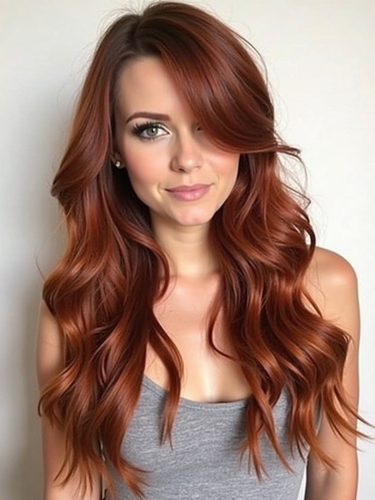 Edgy Hair Color Ideas Copper: Copper Half and Half