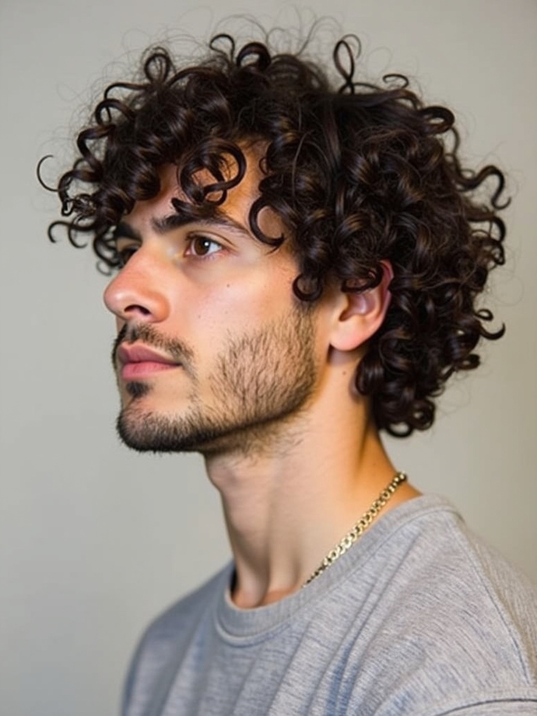 Curly Hairstyles for Guys: The Permed Curls