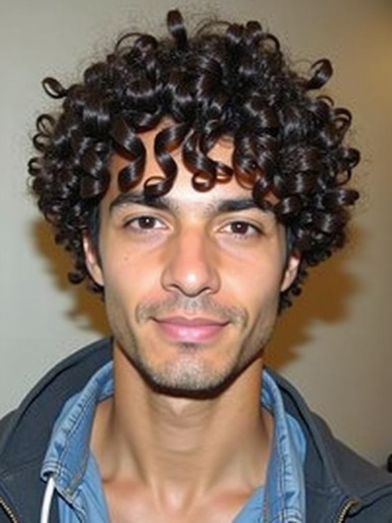 Hairstyles For Men Curly Hair: The Permed Curls