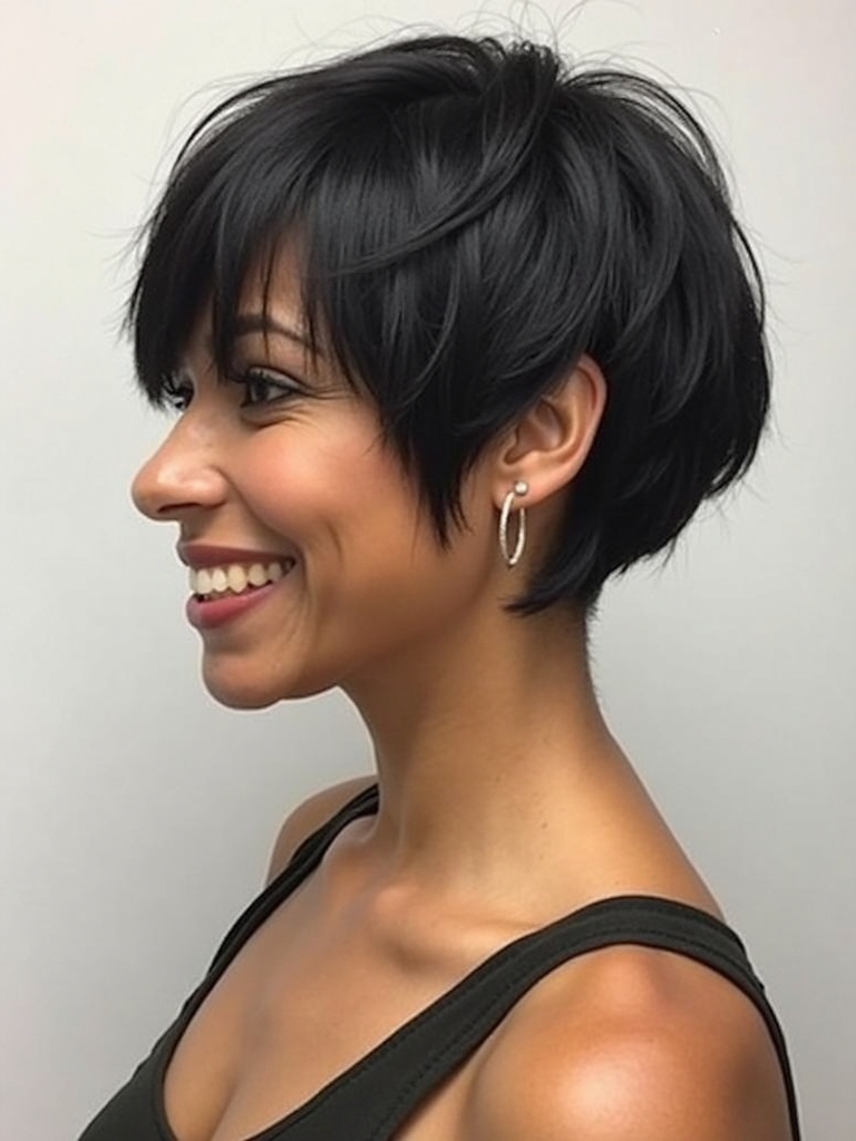 Stunning Short Haircuts for Black Women: The Chin-Length Bob