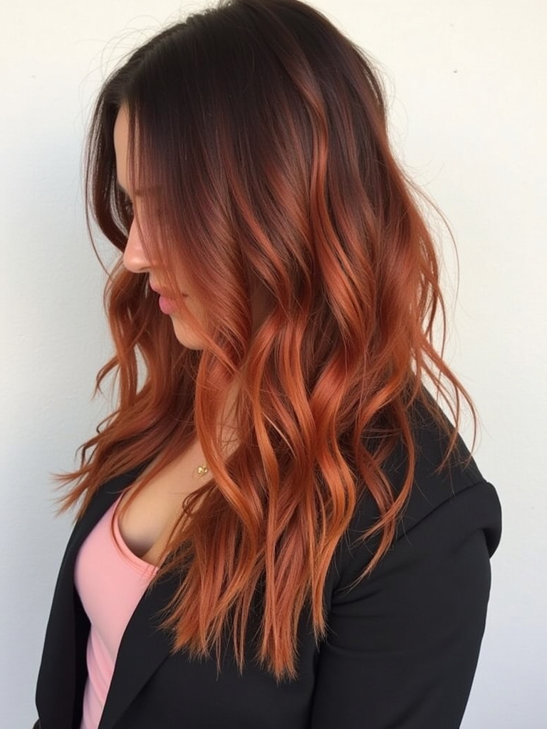 Edgy Hair Color Ideas Copper: Copper Drip Dye