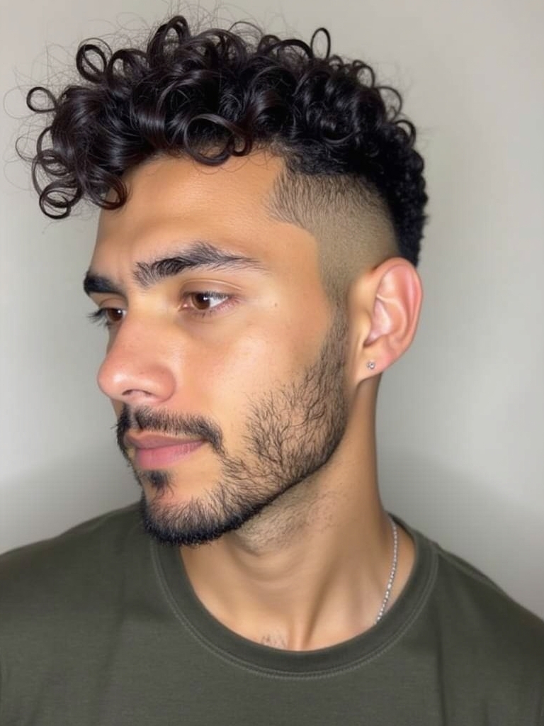Hairstyles For Men Curly Hair: The Disconnected Undercut
