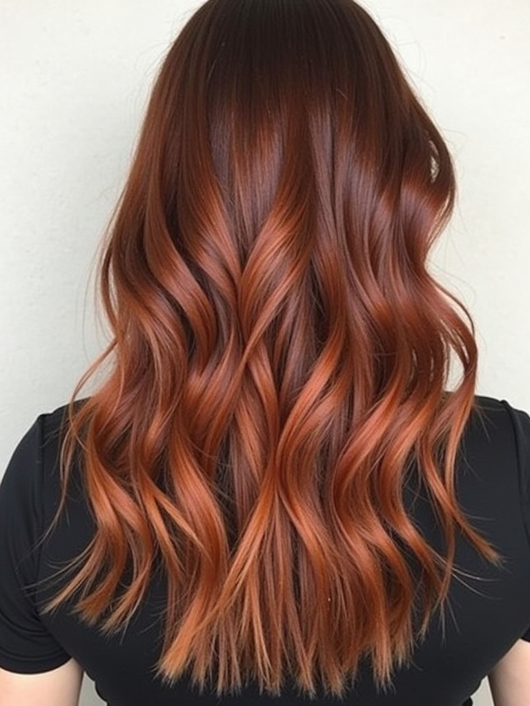 Edgy Hair Color Ideas Copper: Copper Foilayage