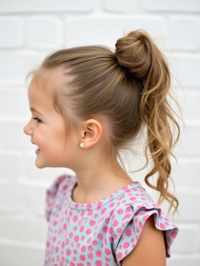 Hair Styles Kids: Bubble Ponytail