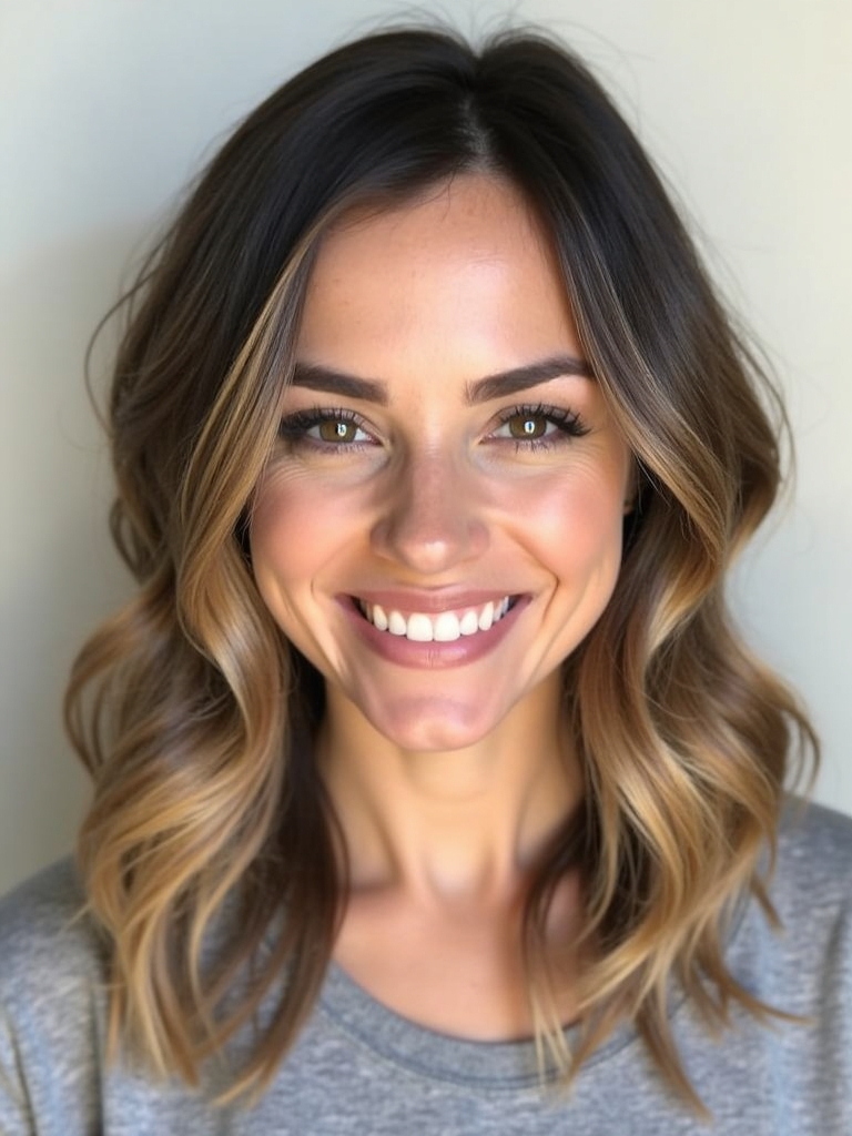 Shoulder Length Hairstyle For Thin Hair Fine: Face-Framing Layers