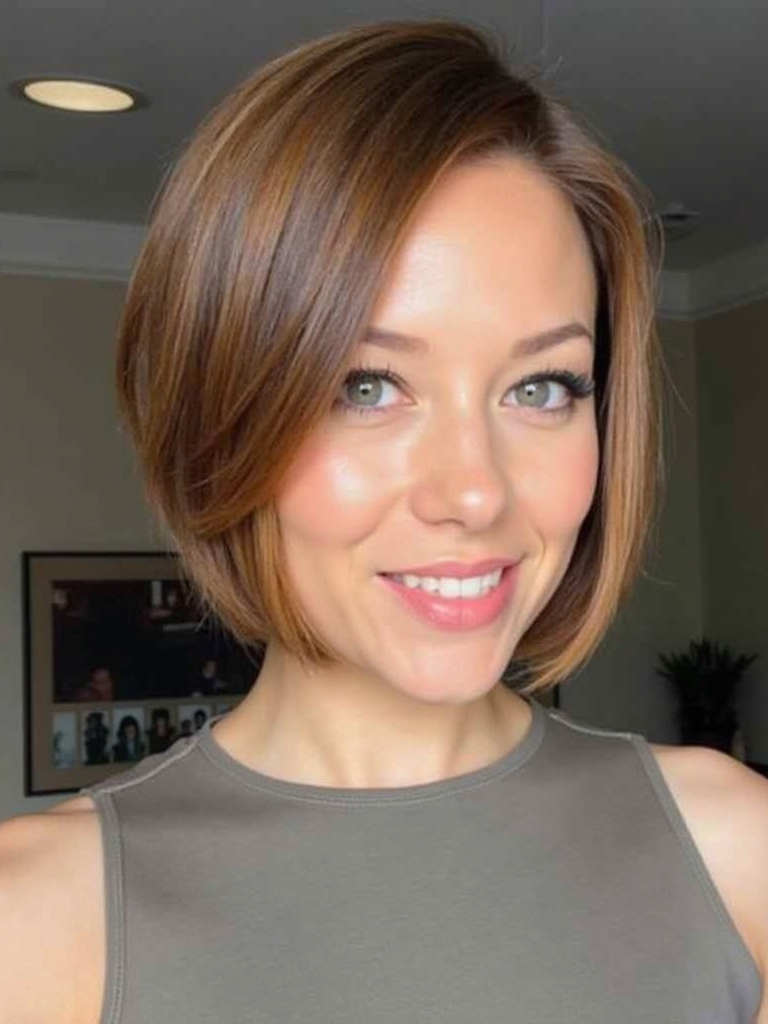 Angled Bob Haircut: The Graduated Style