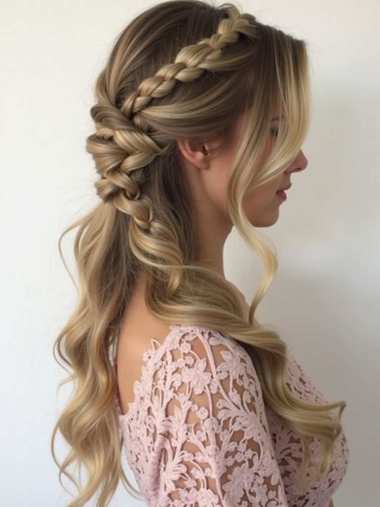 Long Haircut Ideas: Waterfall Braid