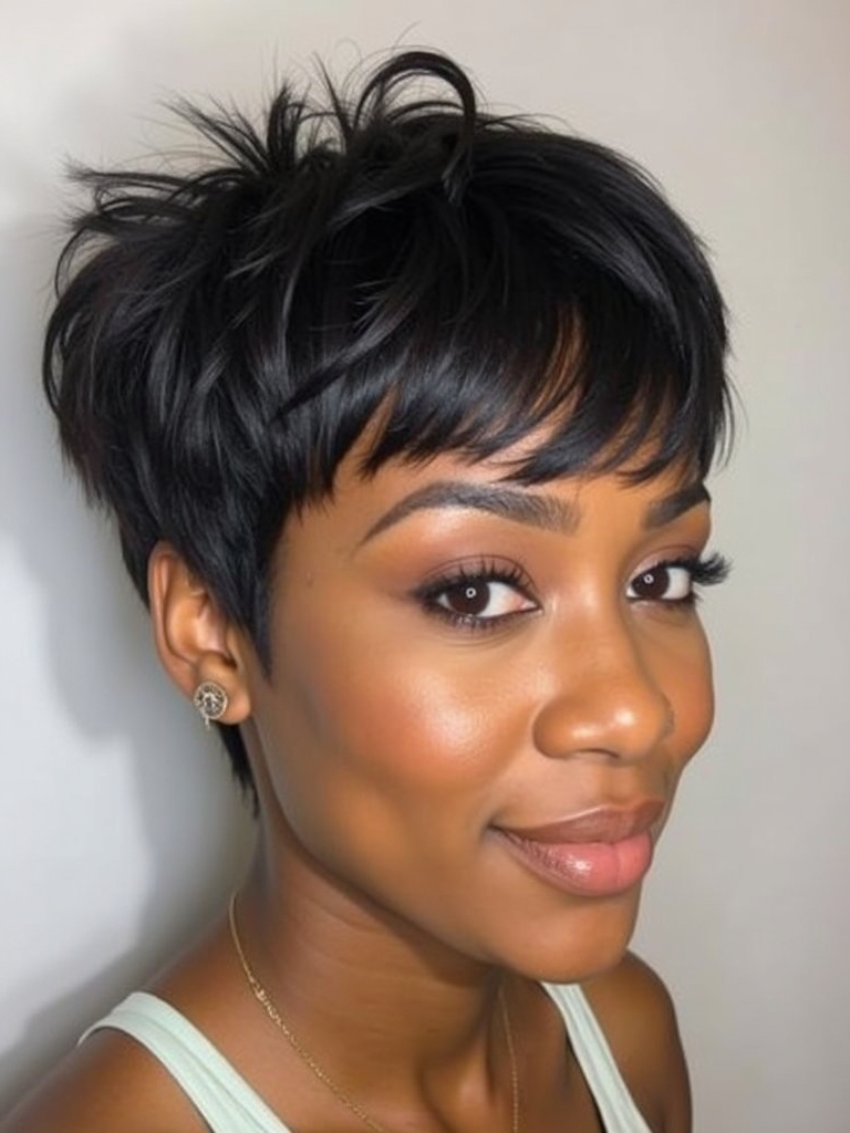 Stunning Short Haircuts for Black Women: The Mushroom Cut