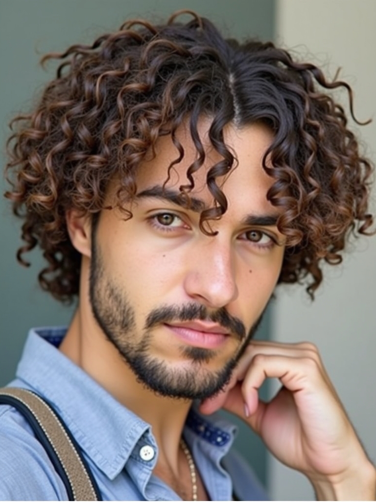 Hairstyles For Men Curly Hair: The Braids