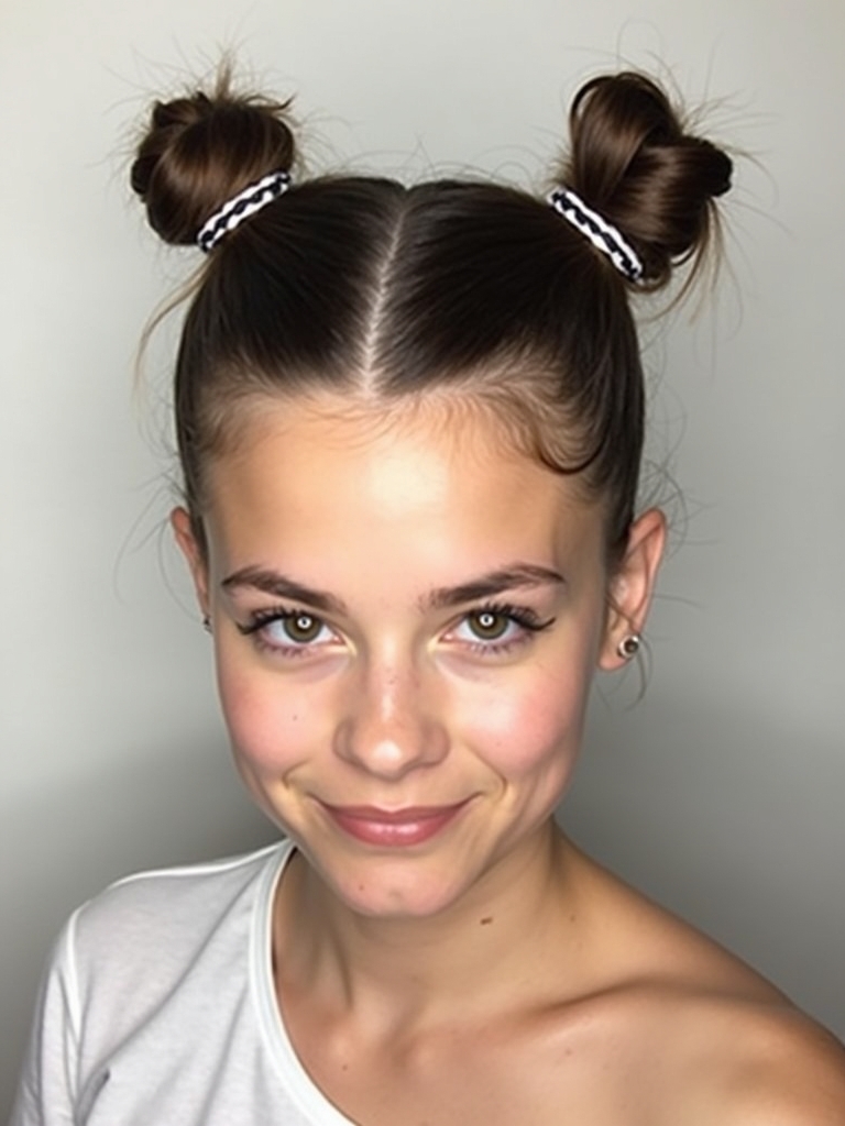 Long Haircut Ideas: Space Buns