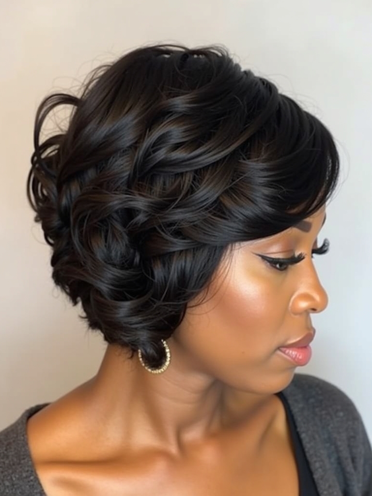 Stunning Short Haircuts for Black Women: The Soft Waves Bob