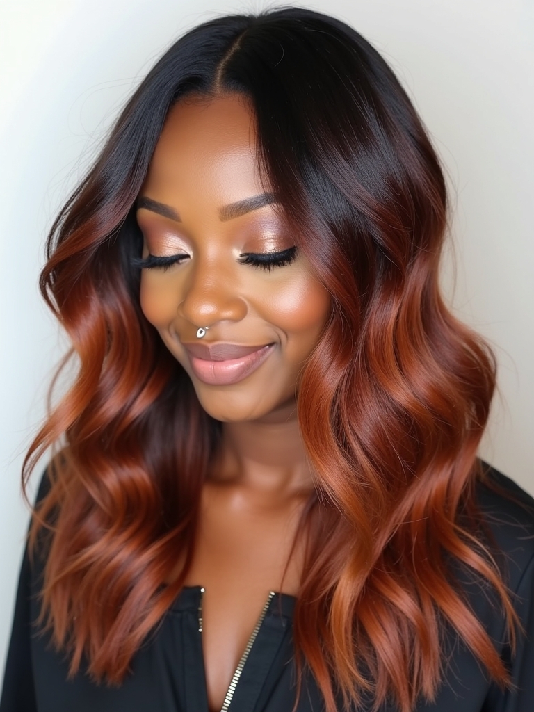 Edgy Hair Color Ideas Copper: Copper Colormelt