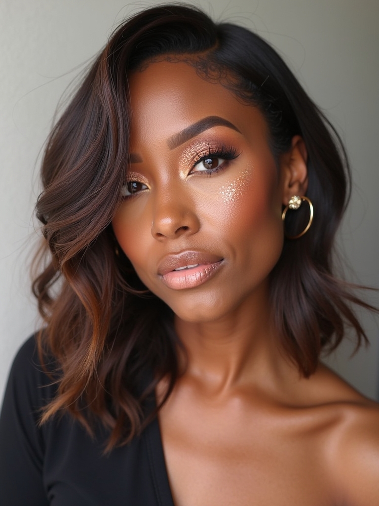 Edgy Hair Color Ideas Copper: Copper Hairline Highlights