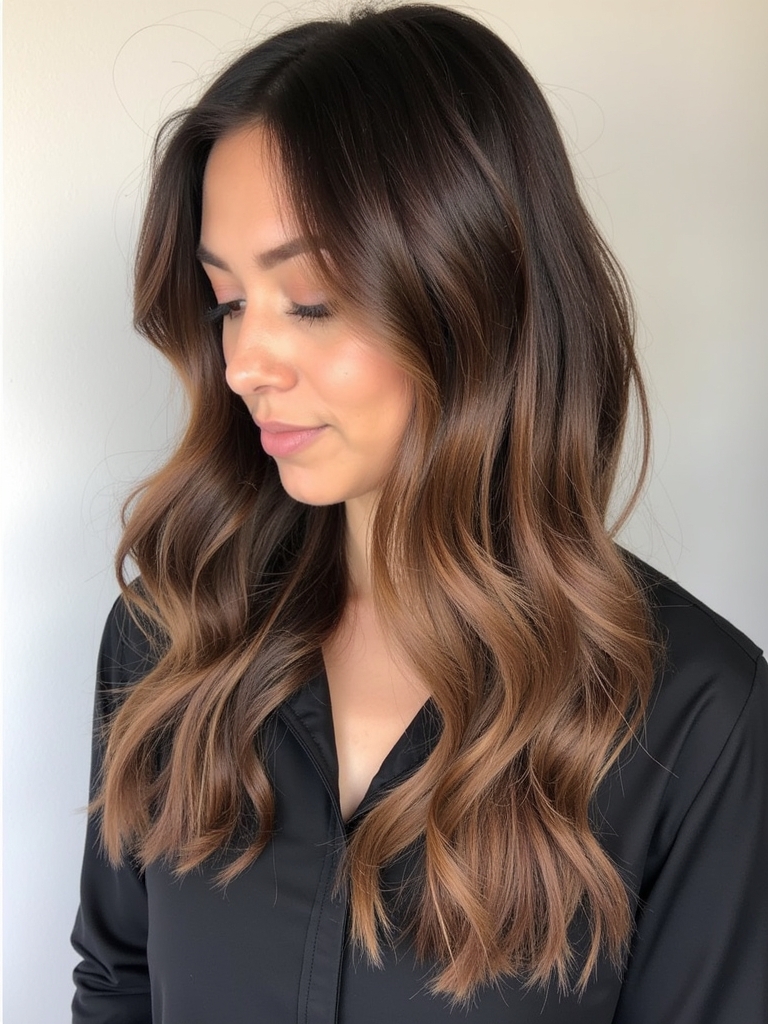 Caramel Highlights on Brown Hair: Bronde Blends