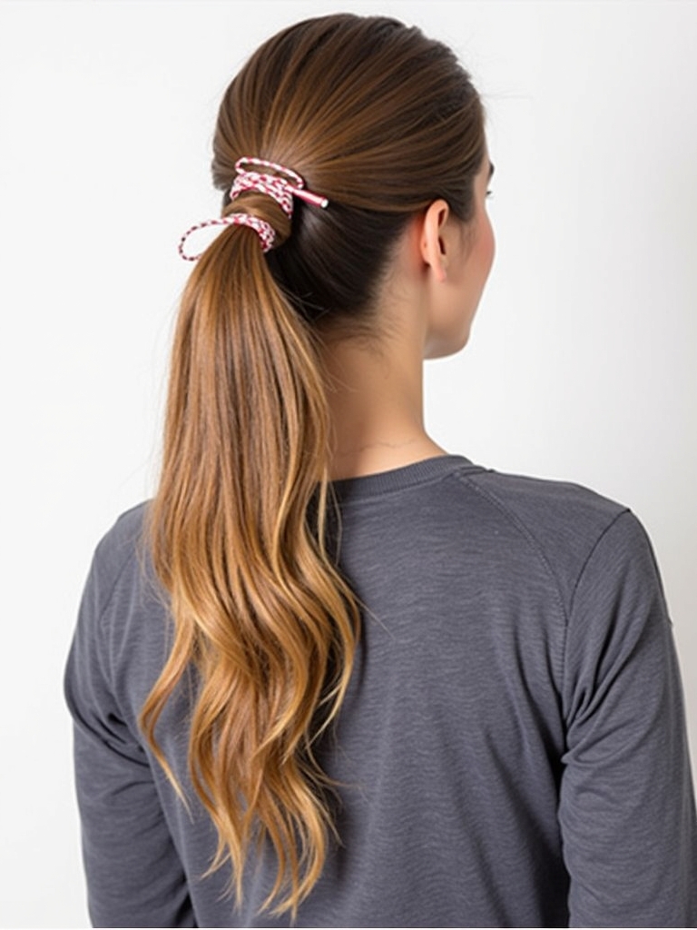 Long Haircut Ideas: Knotted Ponytail