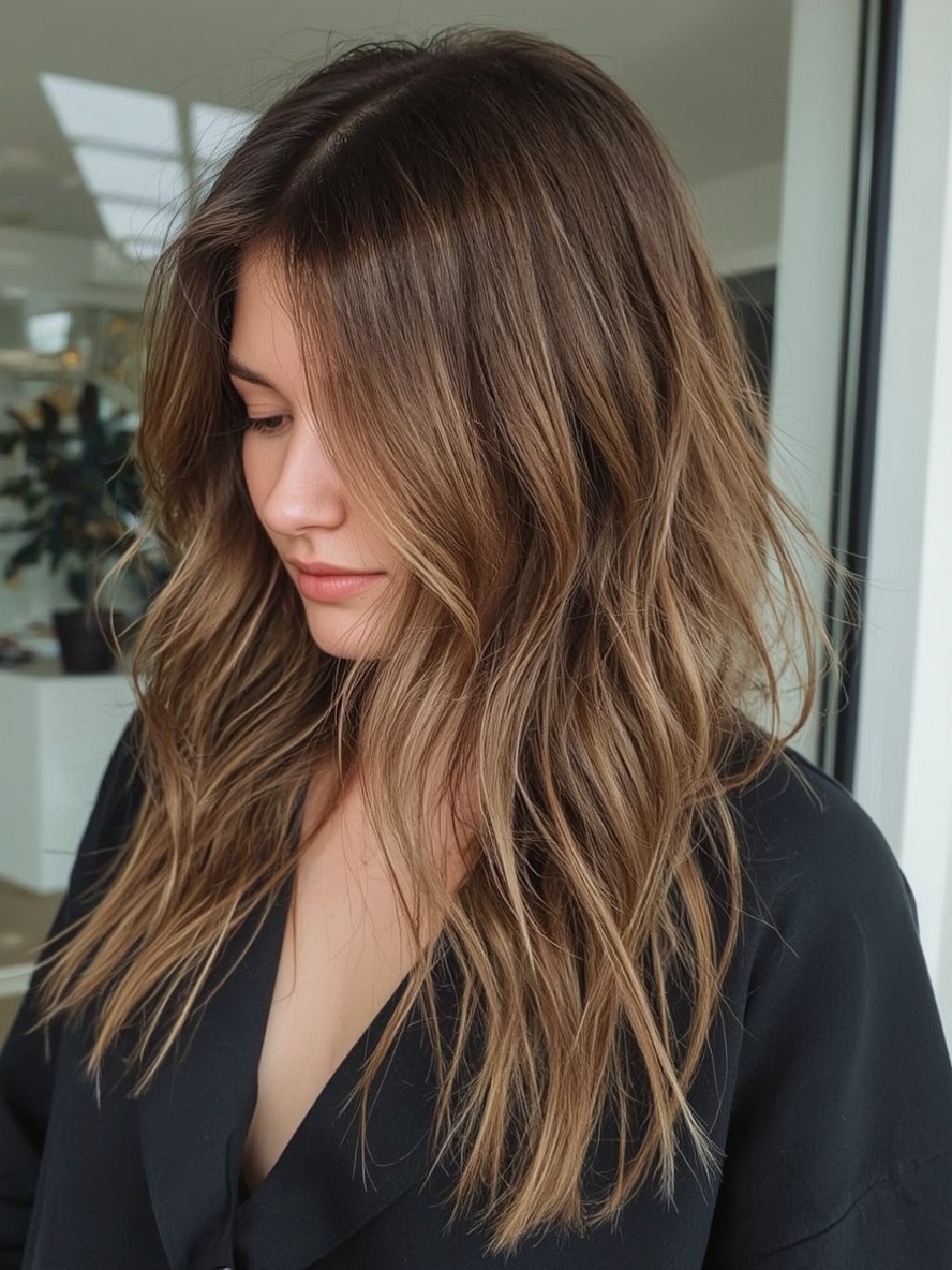 Caramel Highlights on Brown Hair: Dreamy Dimension