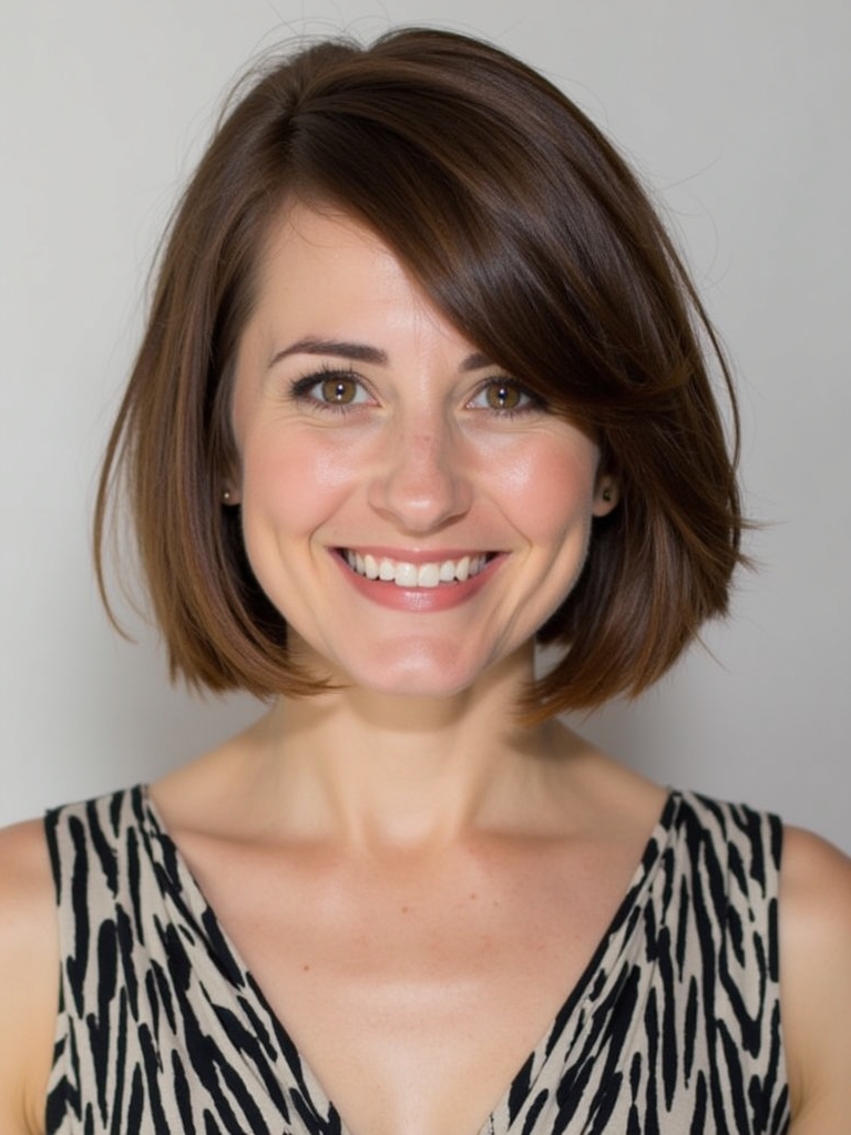 Angled Bob Haircut: The Vintage Vibe