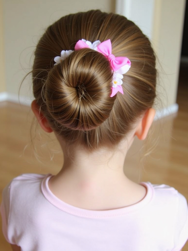 Hair Styles Kids: Ballerina Bun