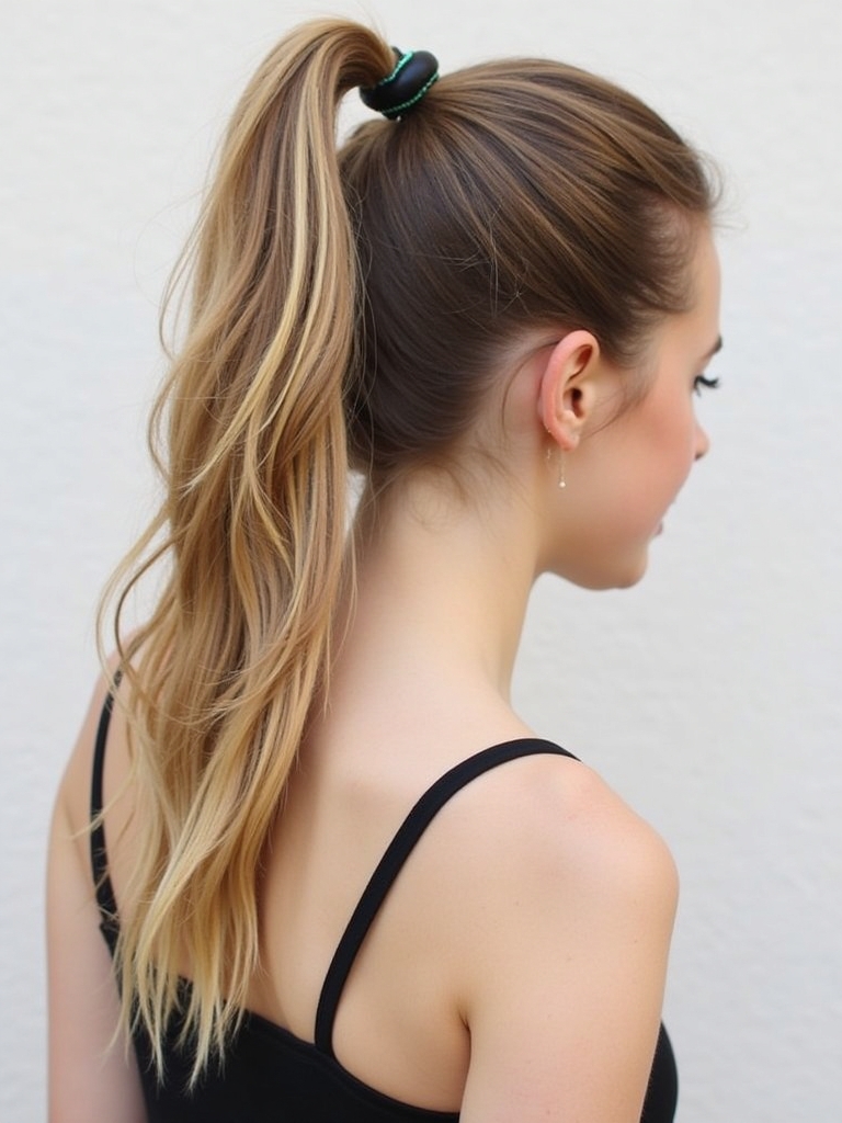 Long Haircut Ideas: Bubble Ponytail