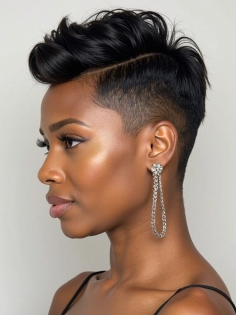 Stunning Short Haircuts for Black Women: The Choppy Pixie