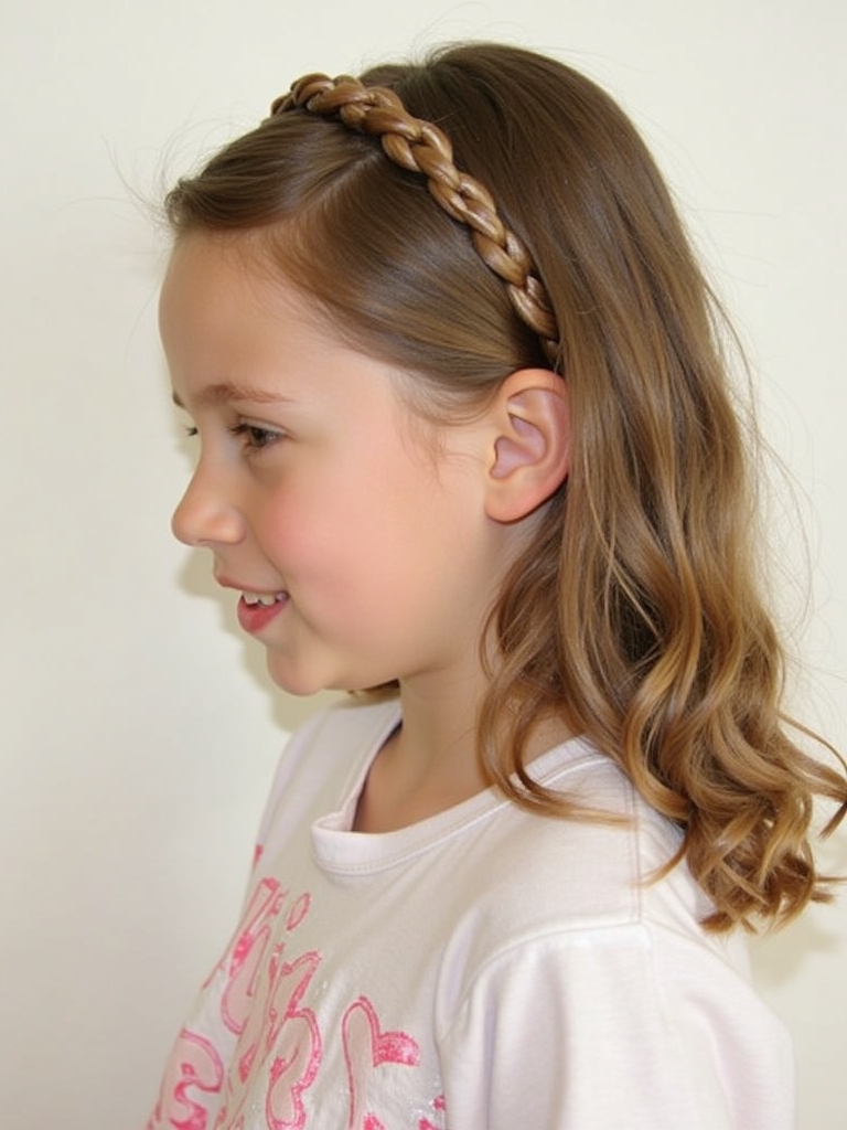 Hair Styles Kids: Braided Headband