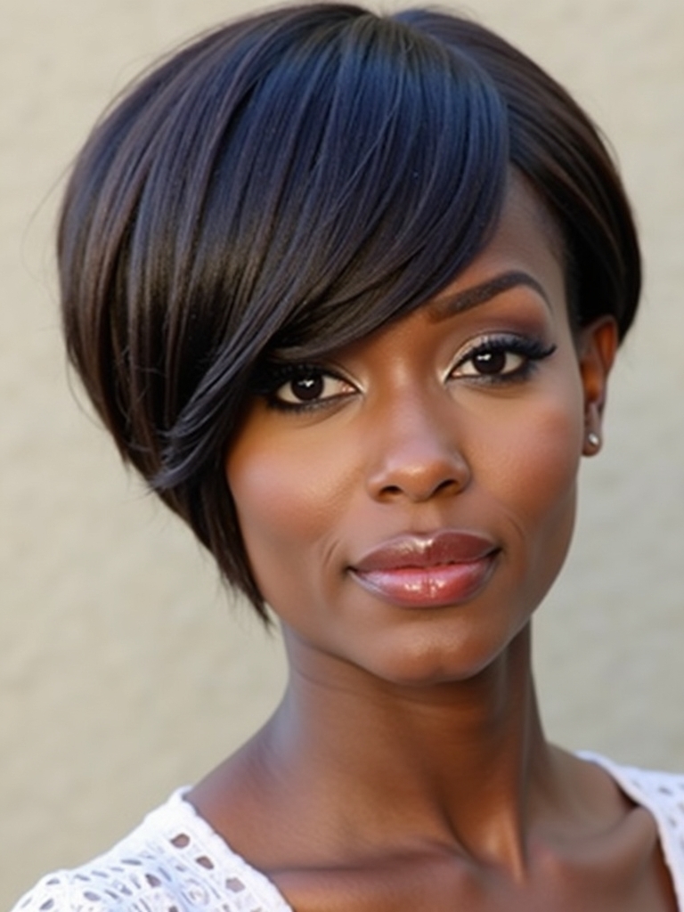 Stunning Short Haircuts for Black Women: The Graduated Bob