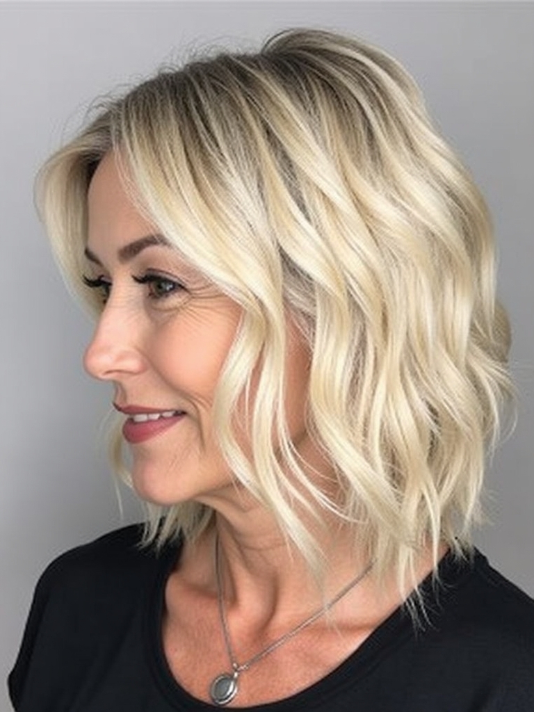 Hairstyles For Thin Hair Fine Over 50: The Short Hair Front Long Hair Back Style