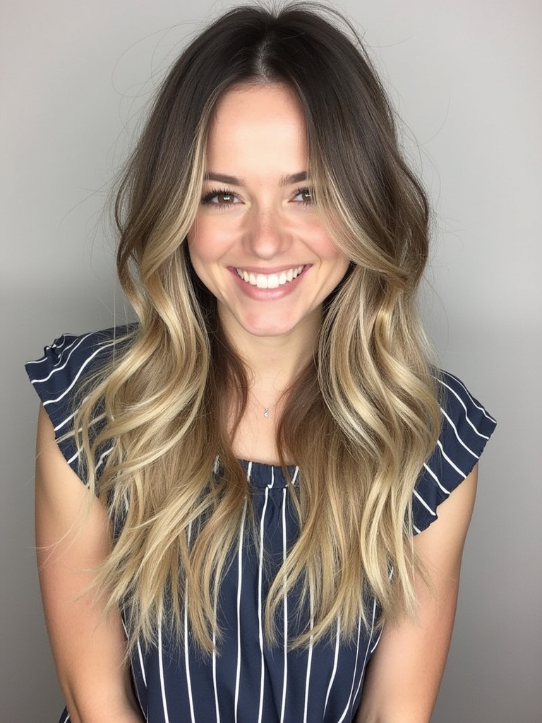 Long Haircut Ideas: Balayage Highlights with Long Layers