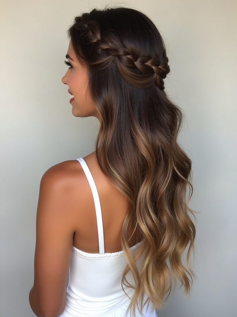 Brunette Summer Hair 2025: Dutch Braids on Brunette Hair