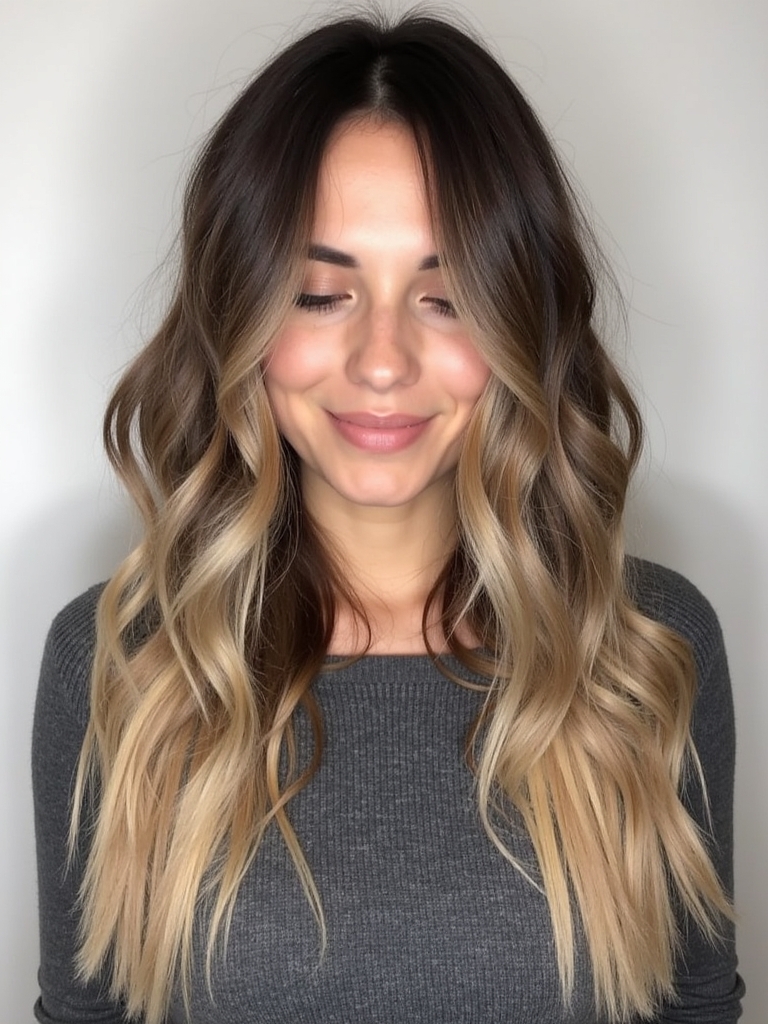 Long Haircut Ideas: Ombre Hair with Soft Waves