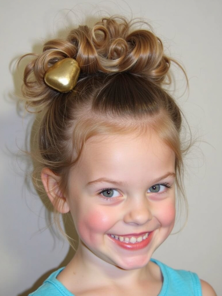 Hair Styles Kids: Space Buns