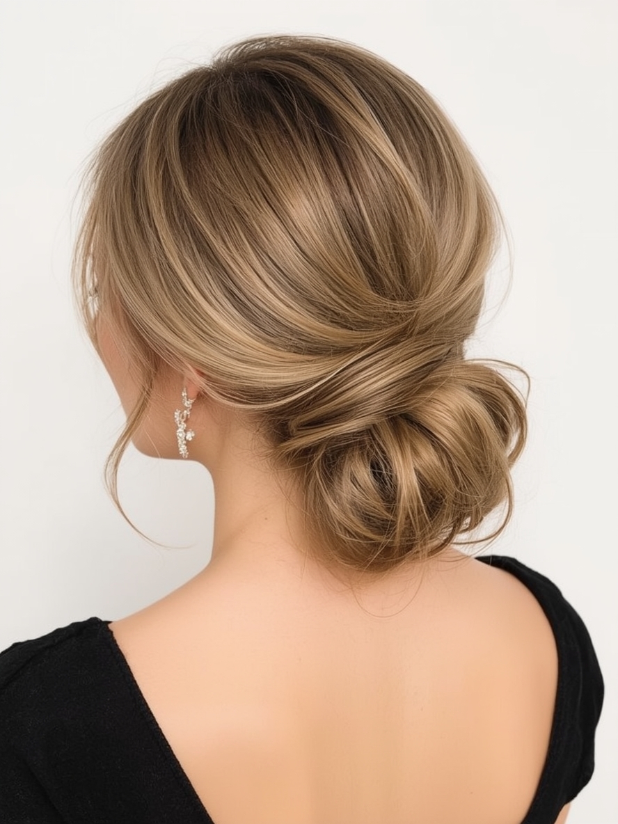 Sleek and Chic Low Bun Prom Hairstyles