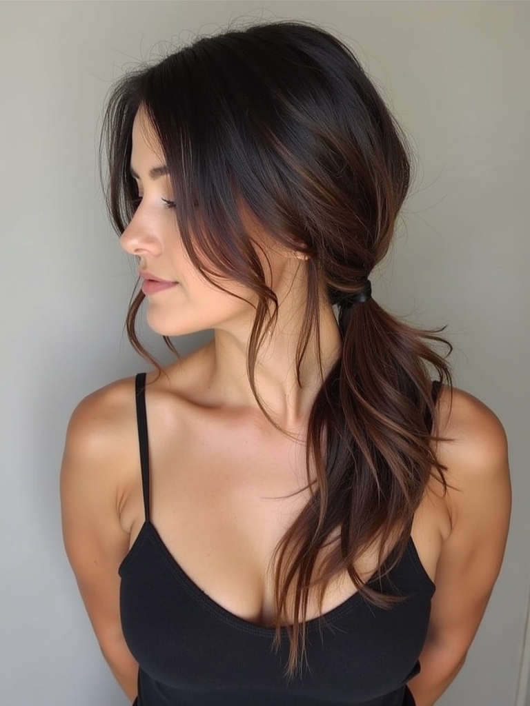 Brunette Summer Hair 2025: Brunette Mullet