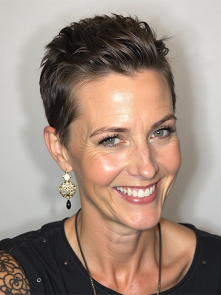 Hairstyles For Thin Hair Fine Over 50: Slicked Back