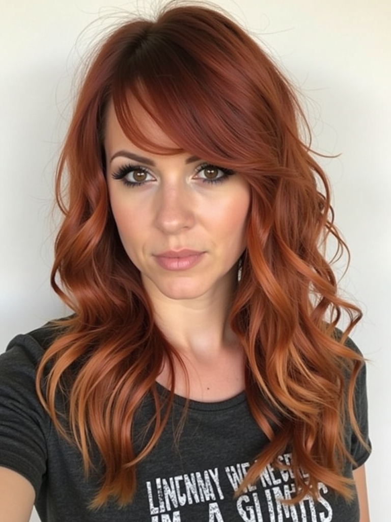 Edgy Hair Color Ideas Copper: Copper Ombre Fade