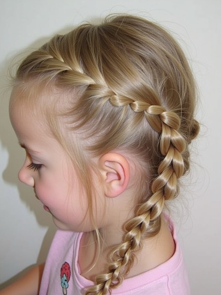 Hair Styles Kids: French Braid