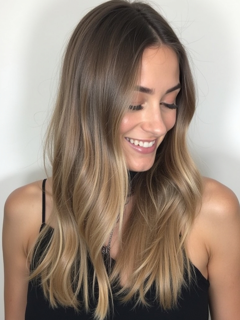 Long Haircut Ideas: One-Length Cut with Subtle Texture