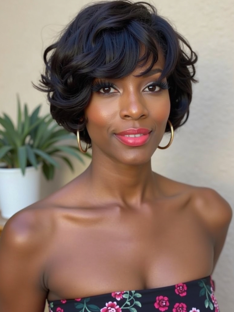 Stunning Short Haircuts for Black Women: The Layered Bob