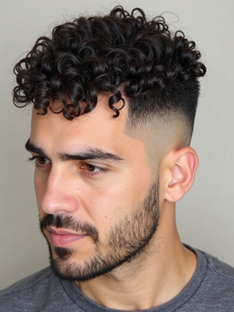 Hairstyles For Men Curly Hair: The Textured Crop
