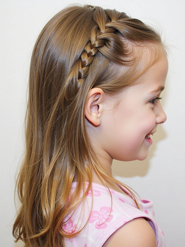 Hair Styles Kids: Waterfall Braid