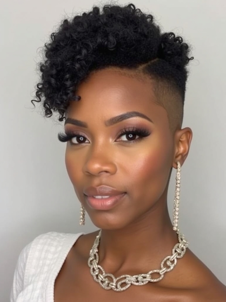 Stunning Short Haircuts for Black Women: The Shaved Side