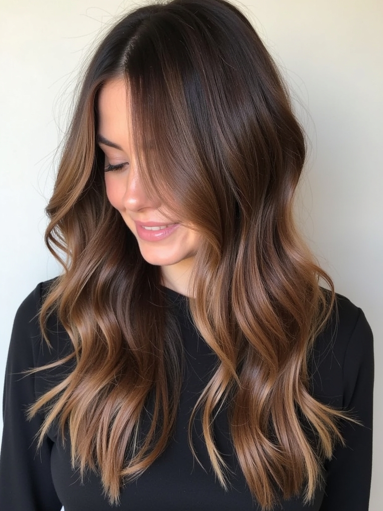 Caramel Highlights on Brown Hair: Lowlight Luxury
