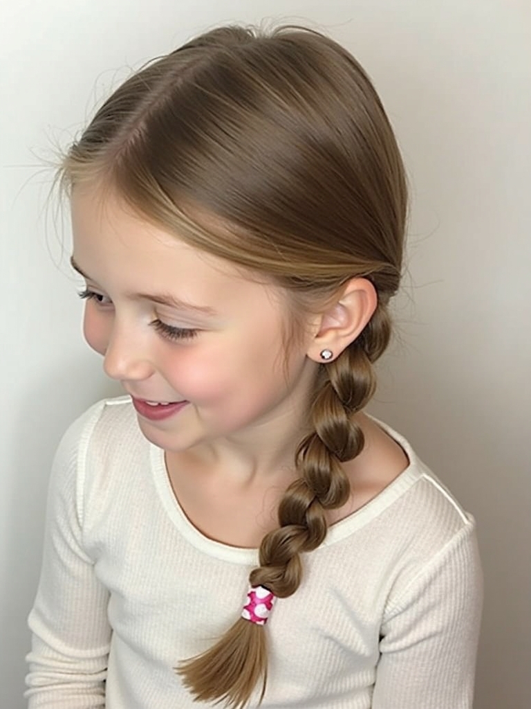 Hair Styles Kids: Fishtail Braid
