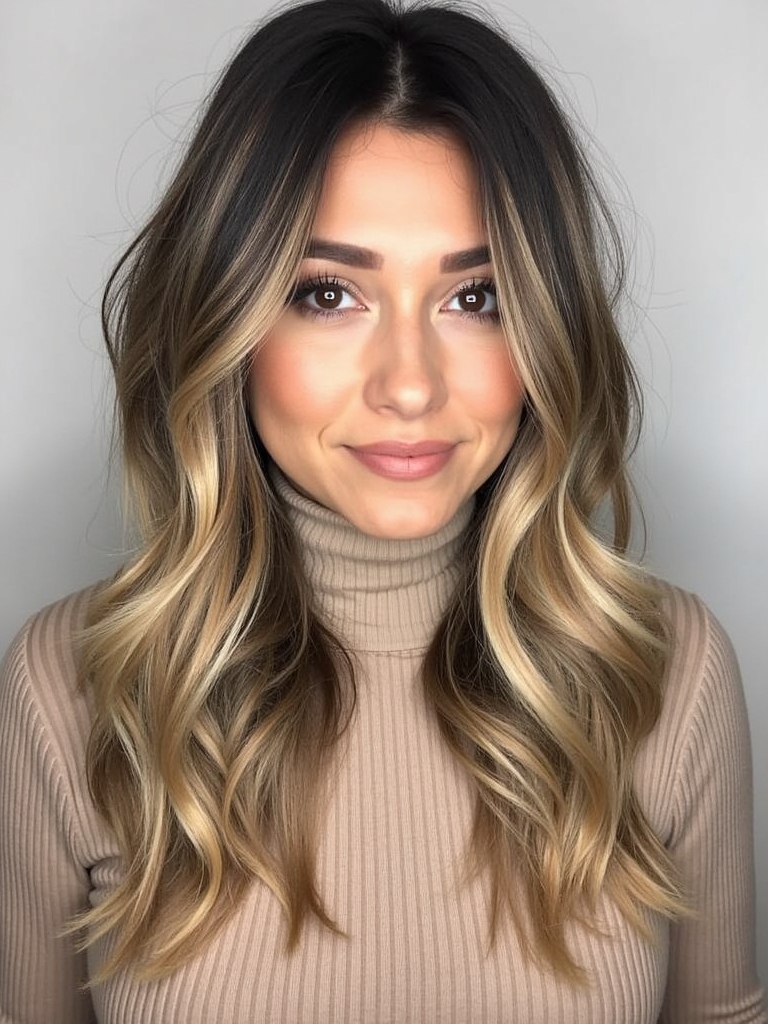 Collarbone Length Hair with Highlights