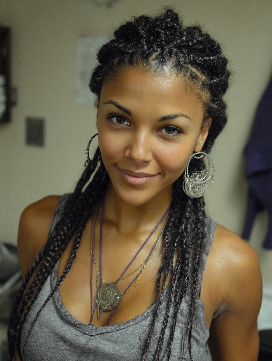 Box Braids And Cornrows African Braids Hairstyles