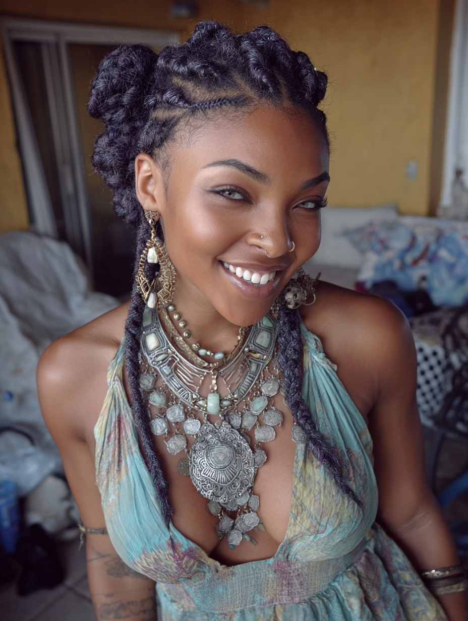 Goddess Fulani Braids African Braids Hairstyles