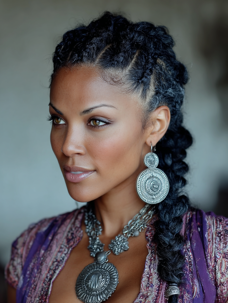 Side Braids African Braids Hairstyles