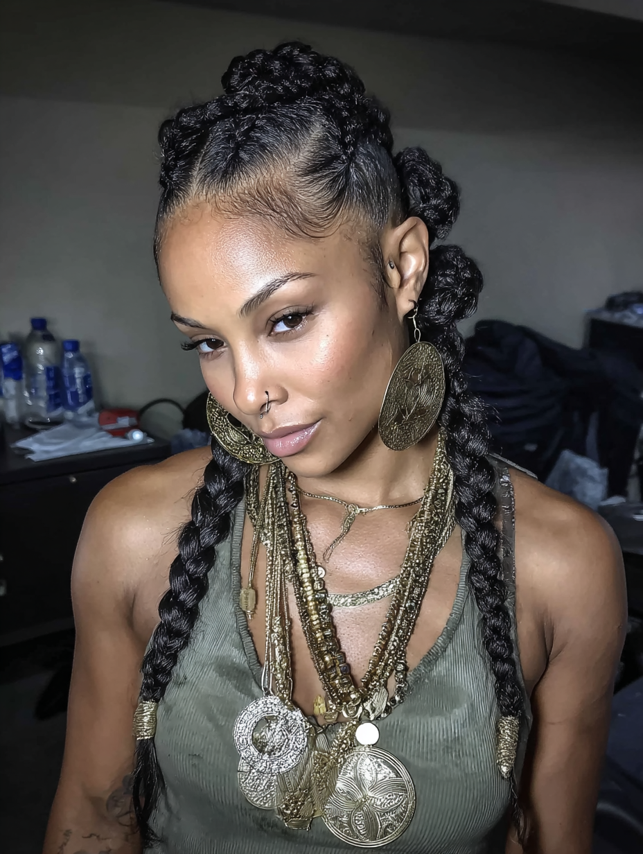 Feed-In Braids African Braids Hairstyles